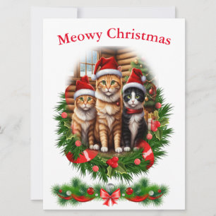 Convite Feliz Natal Animais