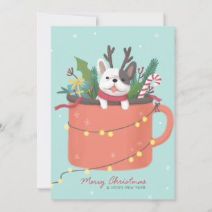 Convite Feliz Natal: Arte Ilustradora de Cão