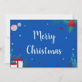 Convite Feliz Natal com Ornaments, Presents & Garland