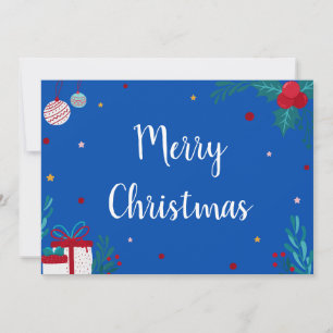 Convite Feliz Natal com Ornaments, Presents & Garland