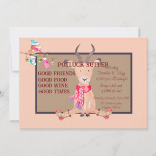 Convite Feliz Natal de Antílope