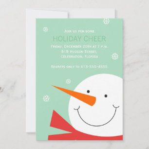 Convite Feliz Natal de Snowman