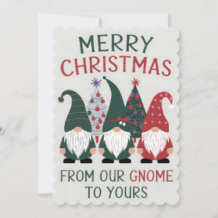 Convite Feliz Natal Do Nosso Gnomo Para o Seu Natal