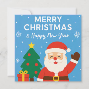 Convite Feliz Natal e Ano Novo - Papai Noel