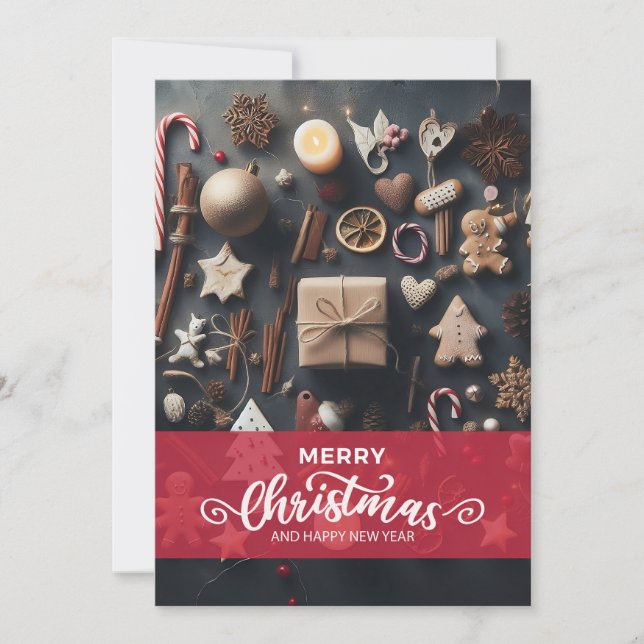 Convite Feliz Natal e Feliz ano novo (Frente)