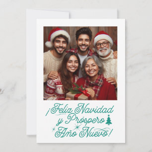Convite Feliz Natal e Próspero Ano Novo com Foto