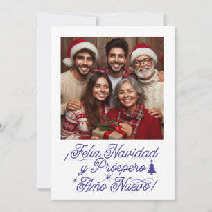 Convite Feliz Natal e Próspero Ano Novo com Foto