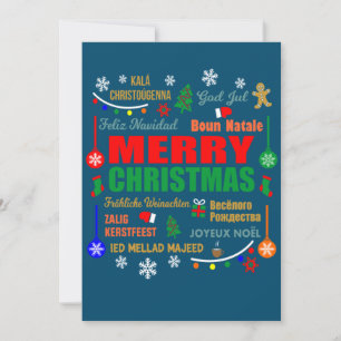 Convite Feliz Natal Em Diferentes Idiomas Xmas