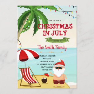 Convite Feliz Natal em julho
