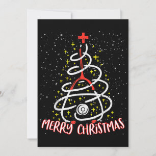 Convite Feliz Natal Enfermeira Divertida Enfermeira PICU N