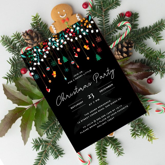 Convite Feliz Natal Festa de Férias de Natal (Criador carregado)