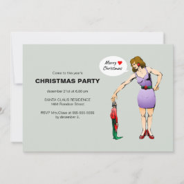 Convite Feliz Natal Festa do Elf Pequeno