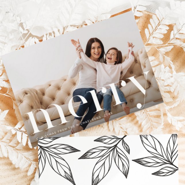 Convite Feliz Natal - Foto Botânica Preta (Criador carregado)