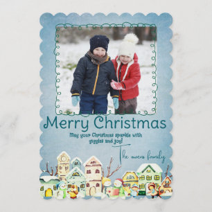Convite Feliz Natal Foto Personalizada de Férias
