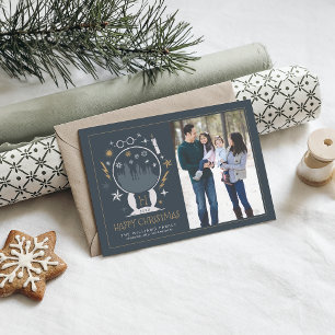 Convite Feliz Natal HOGWARTS™ Globo de Neve