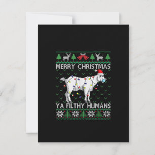 Convite Feliz Natal Humanos Imundos Cabra Natal Feio