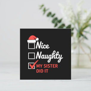 Convite Feliz Natal Irmã Bela Fez Isso Família Xmas