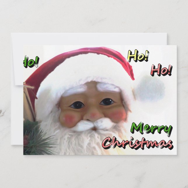 Convite Feliz Natal Papai Noel (Frente)