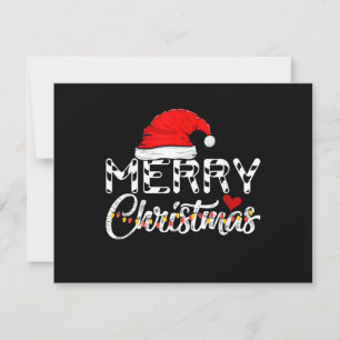 Convite Feliz Natal Papai Noel Família Divertida