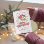 Convite Feliz Natal Papais noeis de Tipografia Retro Rosa<br><div class="desc">Feliz Natal,  tipografia retrógrada rosa com um Pai Natal com um chapéu cor-de-rosa.</div>