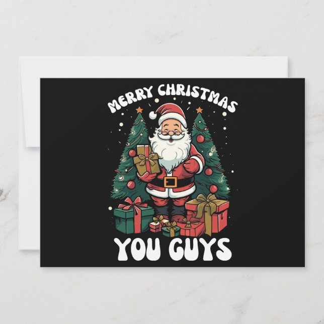 Convite Feliz Natal Pessoal Papai Noel (Frente)