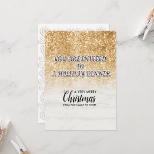 Convite Feliz Natal Presente de Férias Festivas Design