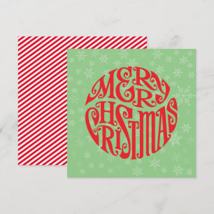 Convite Feliz Natal Tipografia Saudações Felizes