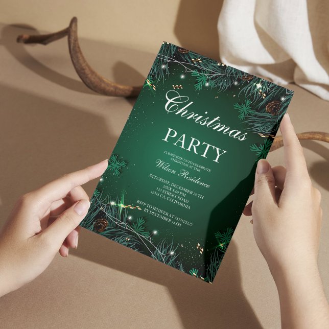 Convite Feliz Natal | Tipografia Vermelha (Criador carregado)