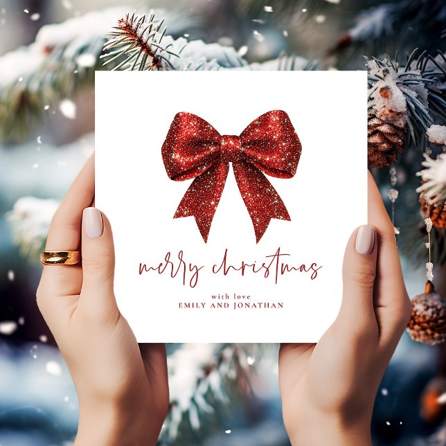 Convite Feliz Natal Vermelho Arco de Coquetes Vermelho Bra (Criador carregado)