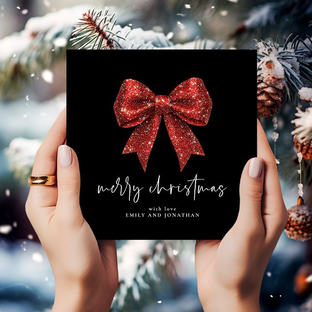Convite Feliz Natal Vermelho Arco de Coquetes Vermelho Pre (Criador carregado)