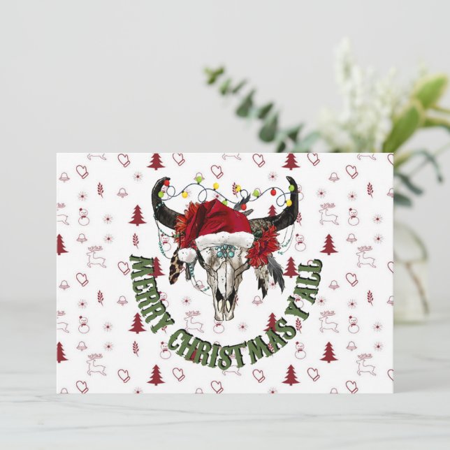 Convite Feliz Natal Y (Em pé/Frente)