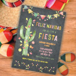 Convite Feliz navidad Fiesta Cactus watercolor<br><div class="desc">Ole',  Celebre o estilo mexicano de Natal com este convite de natal colorido e divertido,  Watercikir Feliz Navidad,  com um cacto decorado com luzes e ornamentos de natal. Possui um banner colorido Papel Picado contra um fundo de quadro-pessoal.</div>