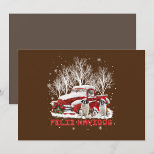 Convite Feliz Navidog São Bernardo Natal Amantes de Cães