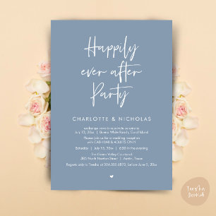 Convite Feliz Nunca Após Jantar Festa de casamento Bar