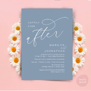 Convite Feliz Nunca Depois Da Festa de casamento Jantar Da