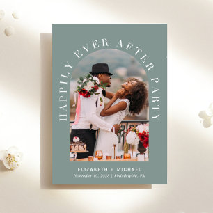 Convite Feliz Nunca Depois Da Recepção de casamento De Fot