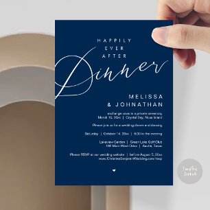 Convite Feliz Para Sempre Após Janta, Festa de casamento M