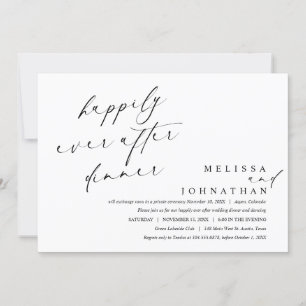 Convite Feliz para Sempre Após Janto e Dança