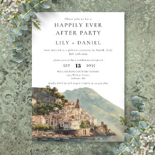 Convite Feliz Para Sempre Casamento em Amalfi Itália