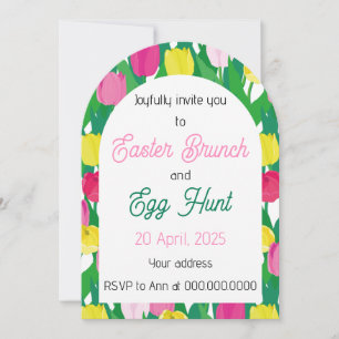 Convite Feliz Páscoa.