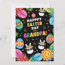 Feliz Páscoa Bisavô!" Colorir Personalizado