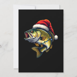 Convite Feliz Peixesmas Papai Noel Amantes de Pesca Função