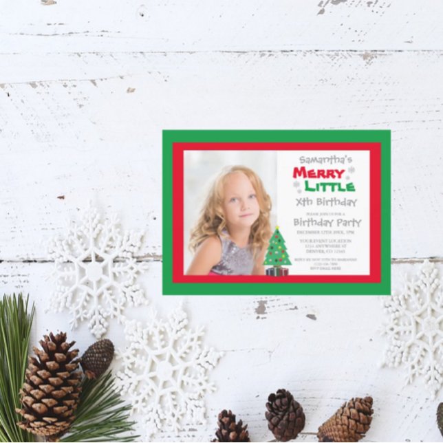 Convite Feliz pequeno aniversário (Criador carregado)