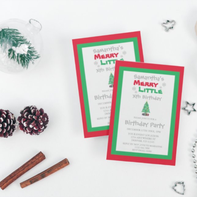 Convite Feliz pequeno aniversário (Criador carregado)