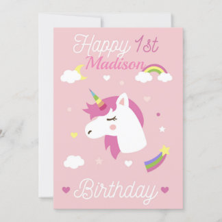 Convite Feliz Primeiro Aniversário