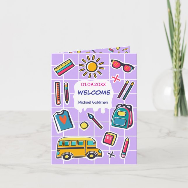 Convite Feliz primeiro dia do 2º ano BEM-VINDO (Frente)