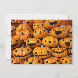 Convite Feliz Pumpkins Halloween Fall