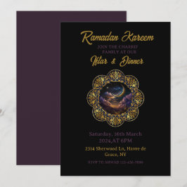 Convite Feliz Ramadan Kareem 2025 Partido do janto Iftar