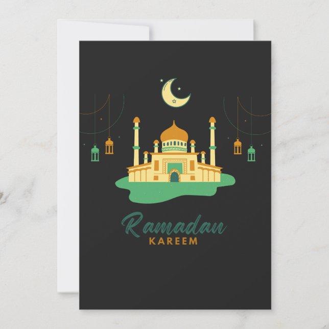 Convite Feliz Ramadan Kareem E Eid Mubarak 2022  (Frente)