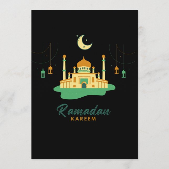 Convite Feliz Ramadan Kareem e Eid Mubarak 2026 (Frente)